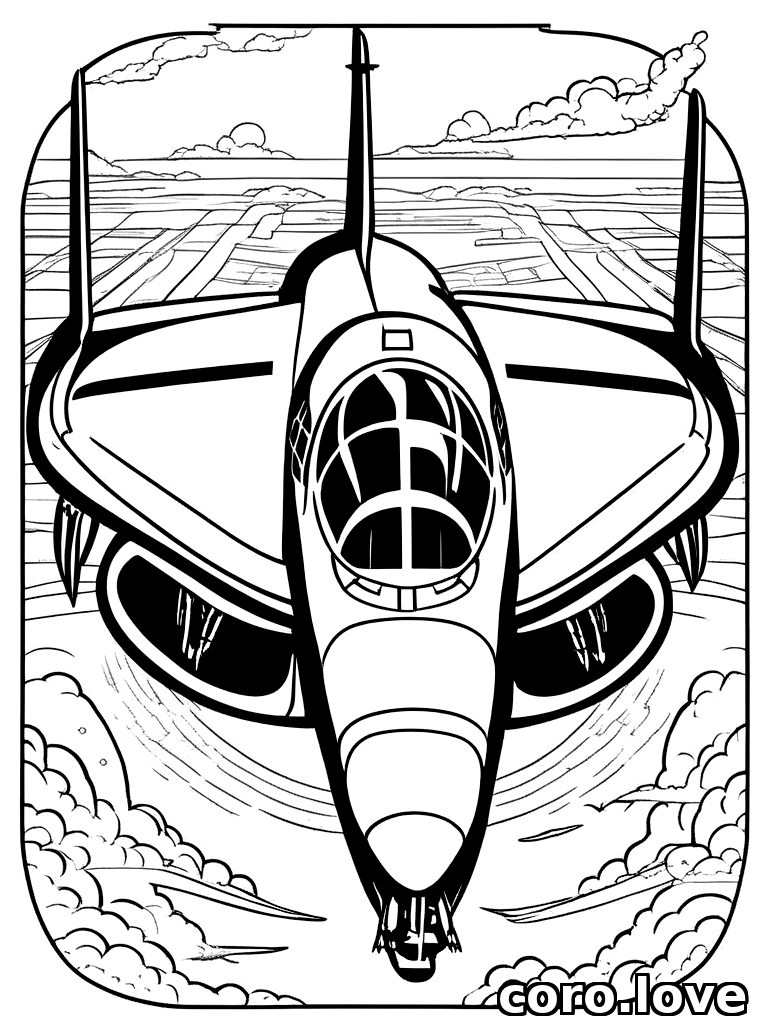 airplane coloring page - Airplane