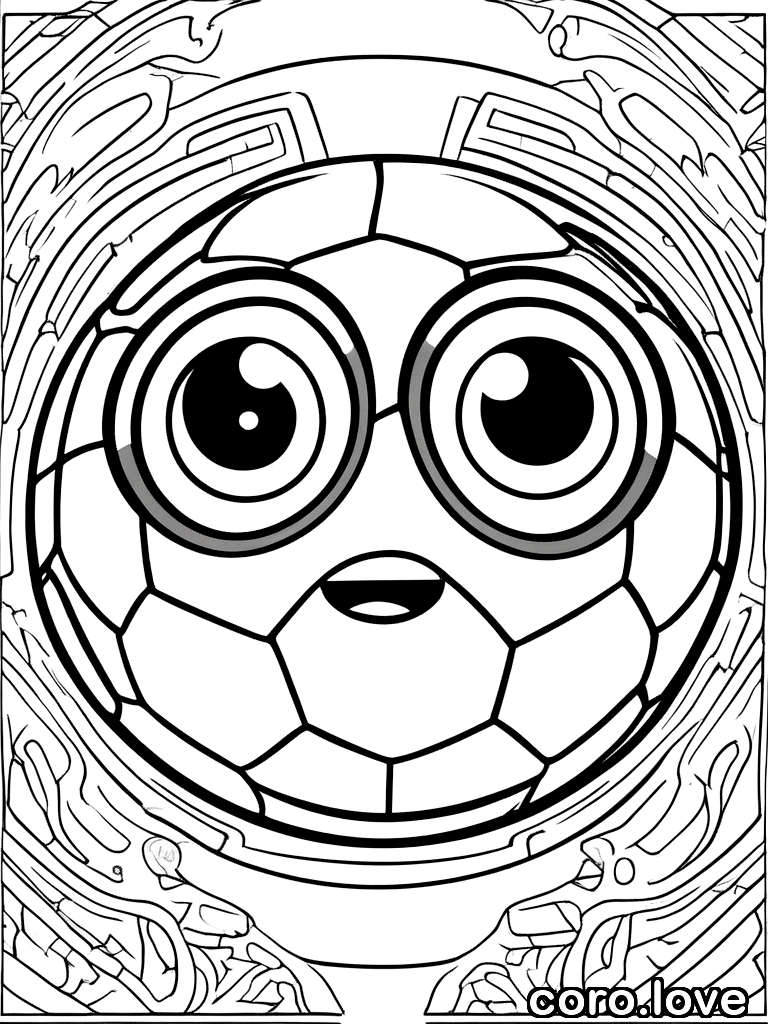 ball coloring page - Ball
