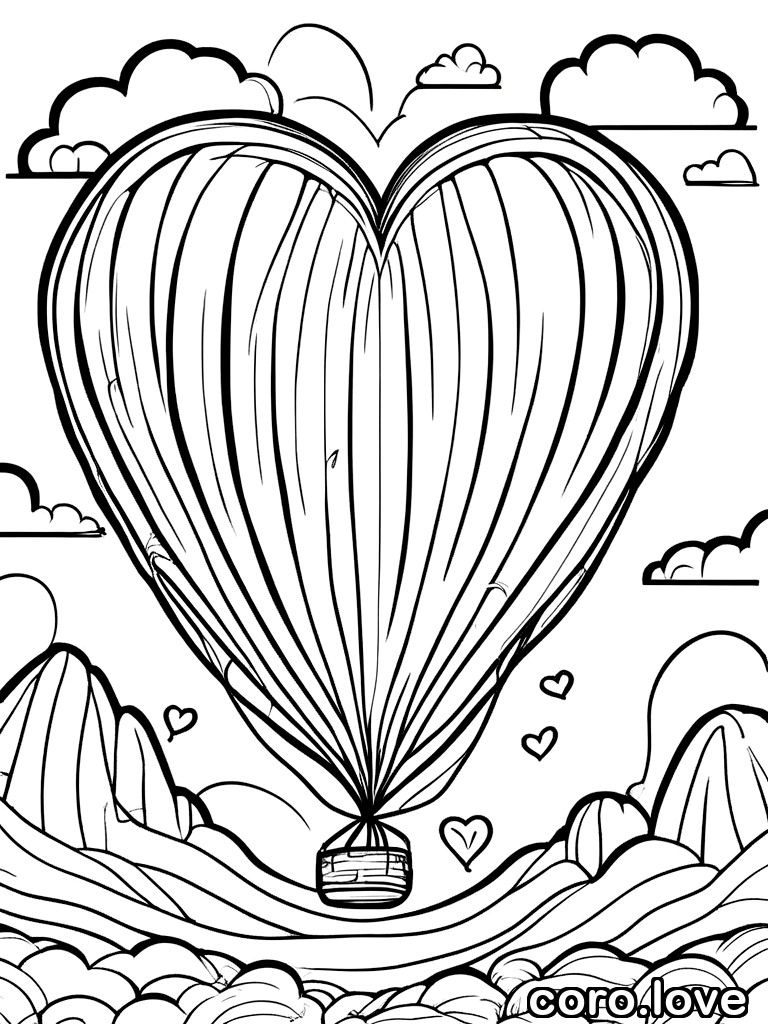 Balloon coloring page - Balloon