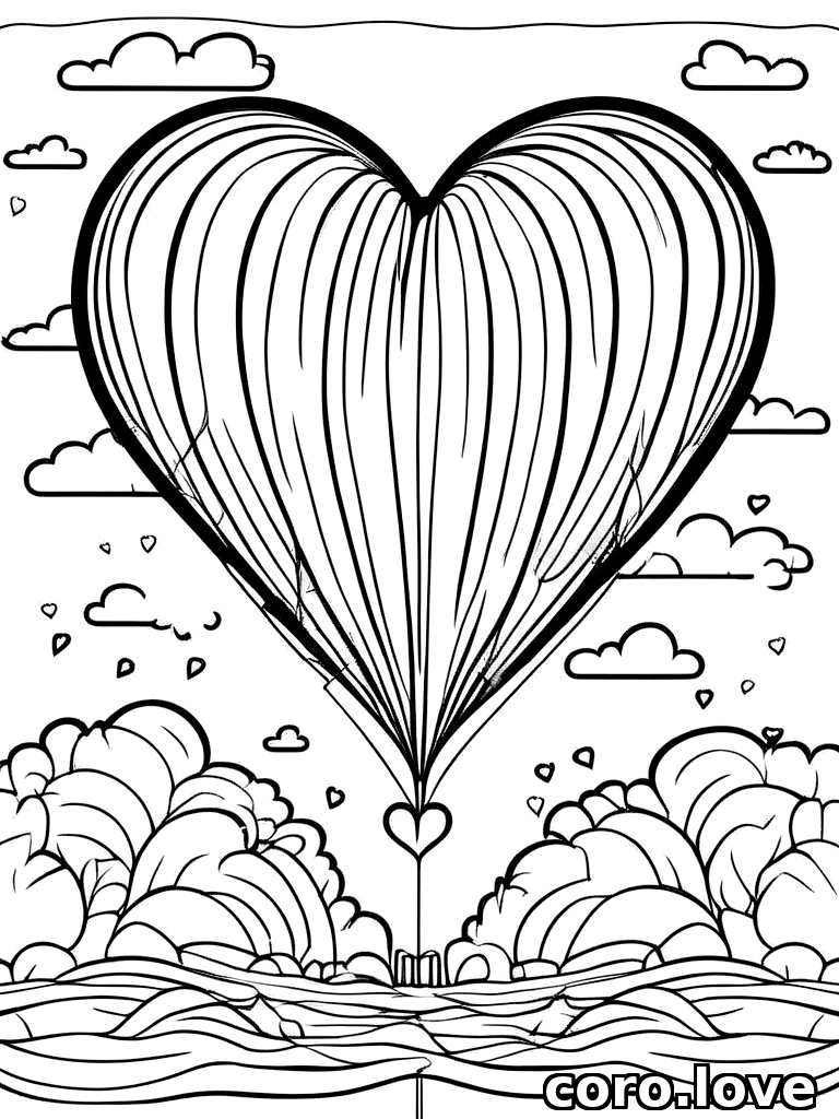 balloon coloring page - Balloon