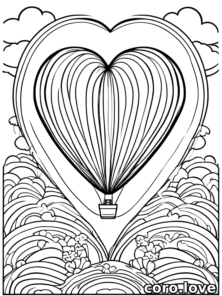 balloon coloring page - Balloon