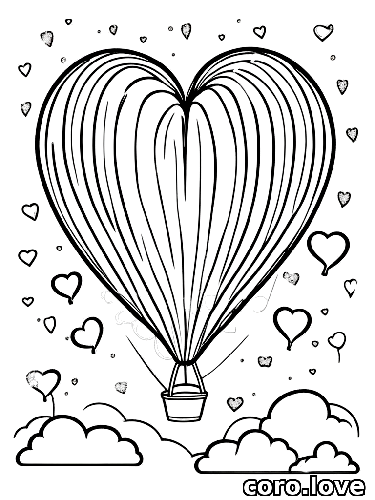 balloon coloring page - Balloon