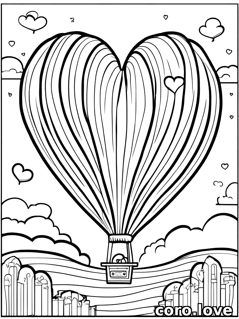 balloon coloring page - Balloon