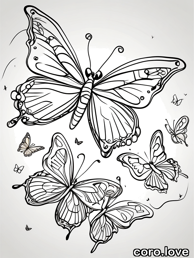 butterfly coloring page - Butterfly