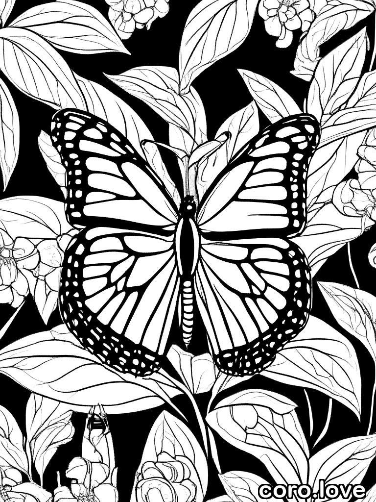 butterfly coloring page - Butterfly