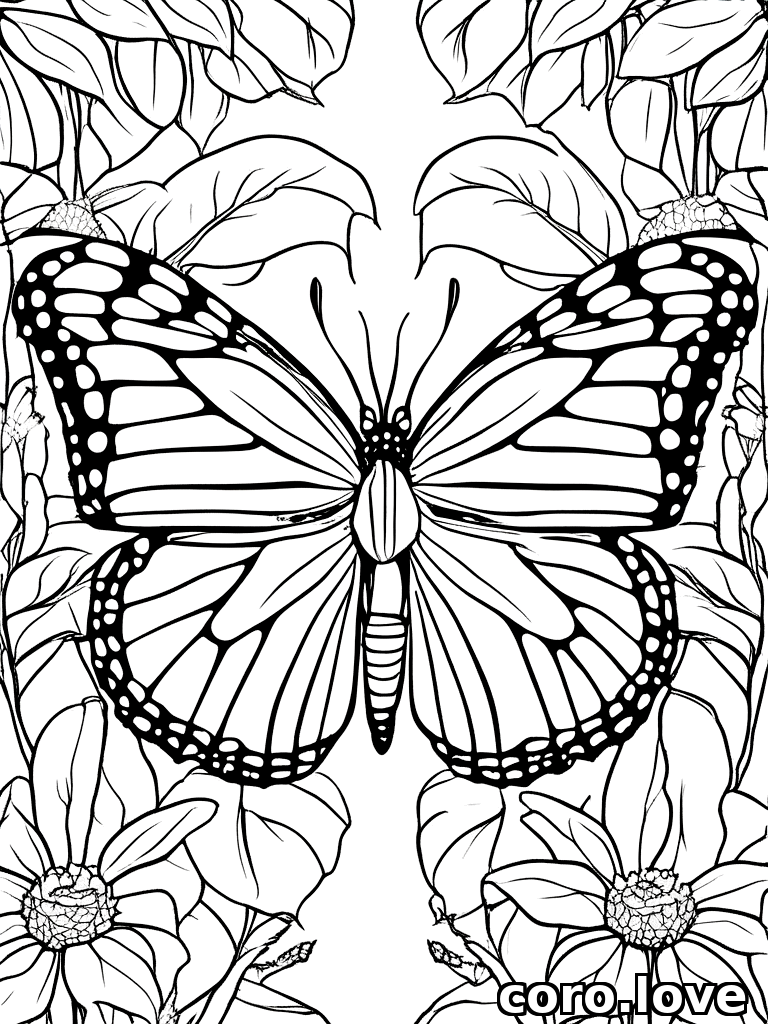 butterfly coloring page - Butterfly