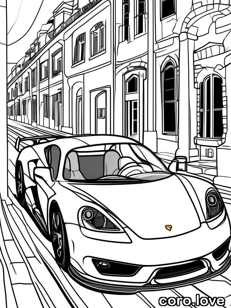 car coloring page - Car