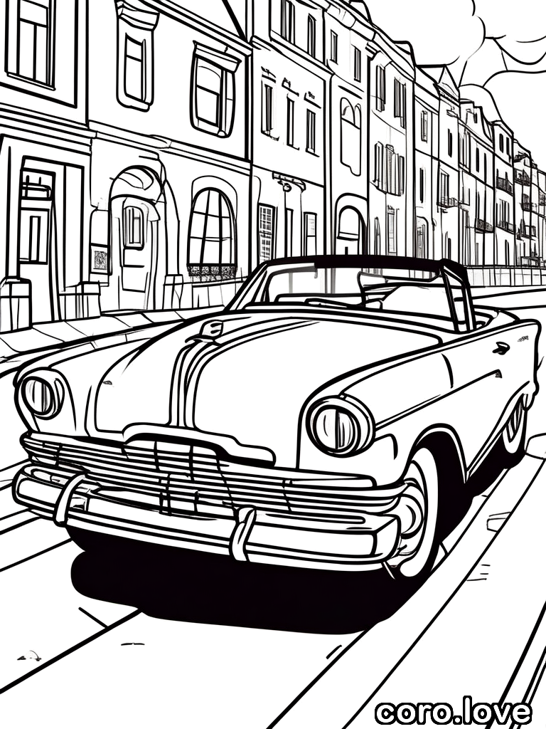 car coloring page - Sweet Car