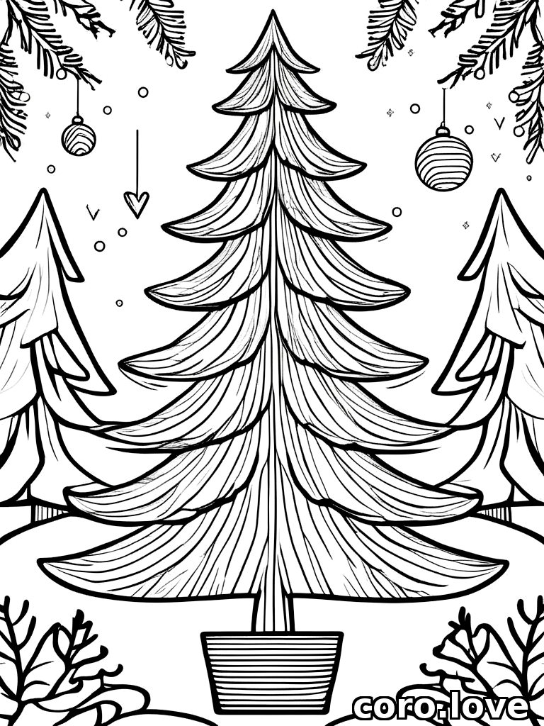 christmas_tree coloring page - Christmas Tree