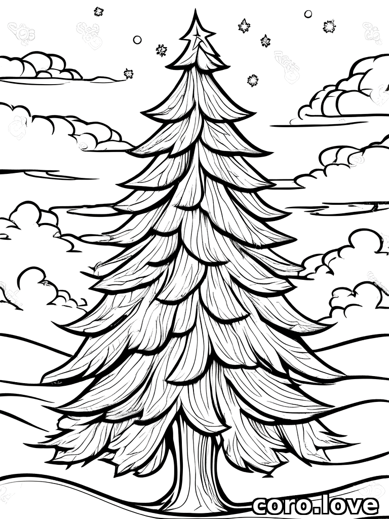 christmas_tree coloring page - Christmas Tree