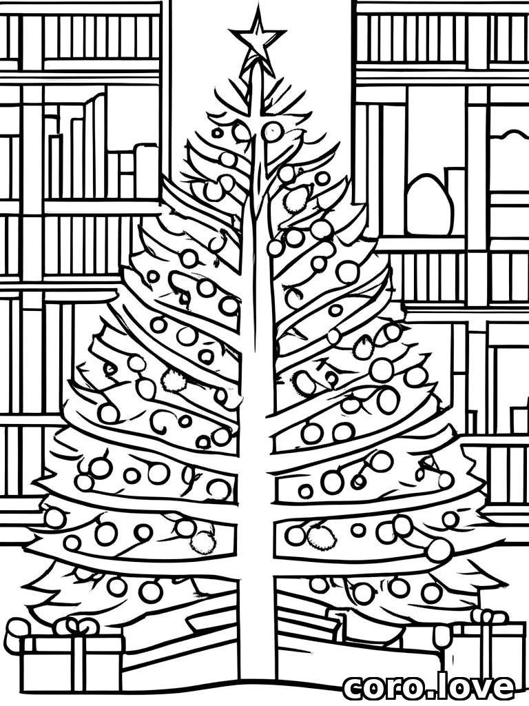 christmas_tree coloring page - Christmas Tree