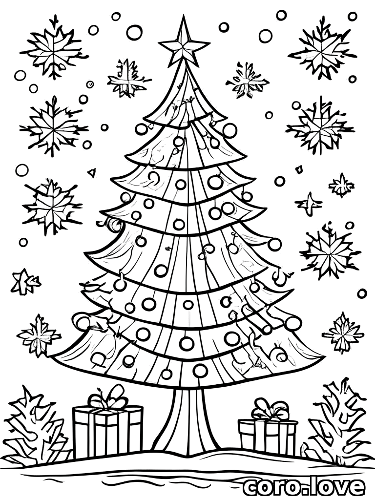 christmas_tree coloring page - Christmas Tree