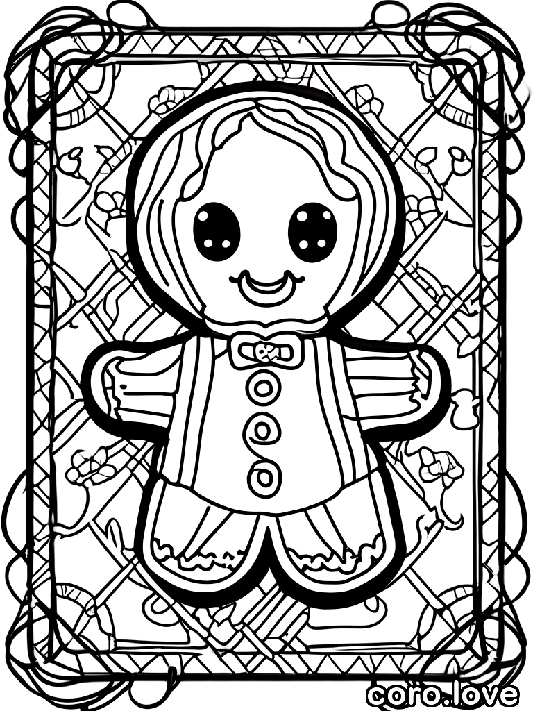 cookie coloring page - Cookie