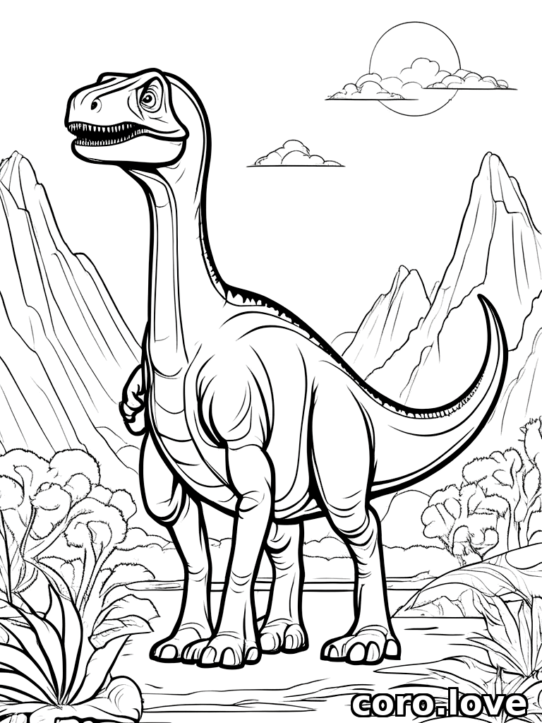 dinosaur coloring page - Dinosaur