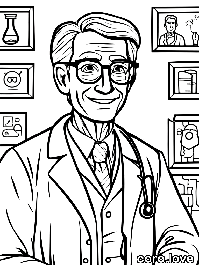 doctor coloring page - Doctor
