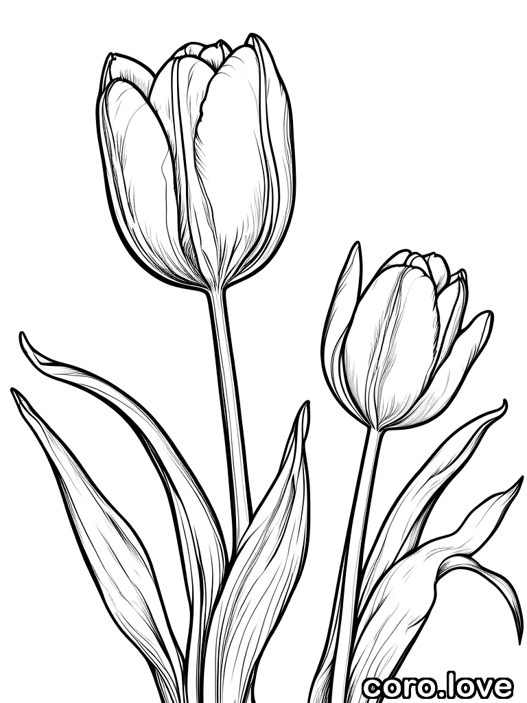 flower coloring page - Flower