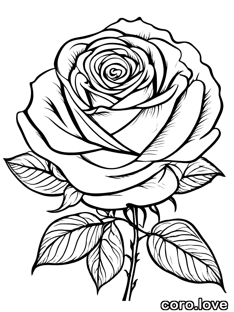flower coloring page - Flower