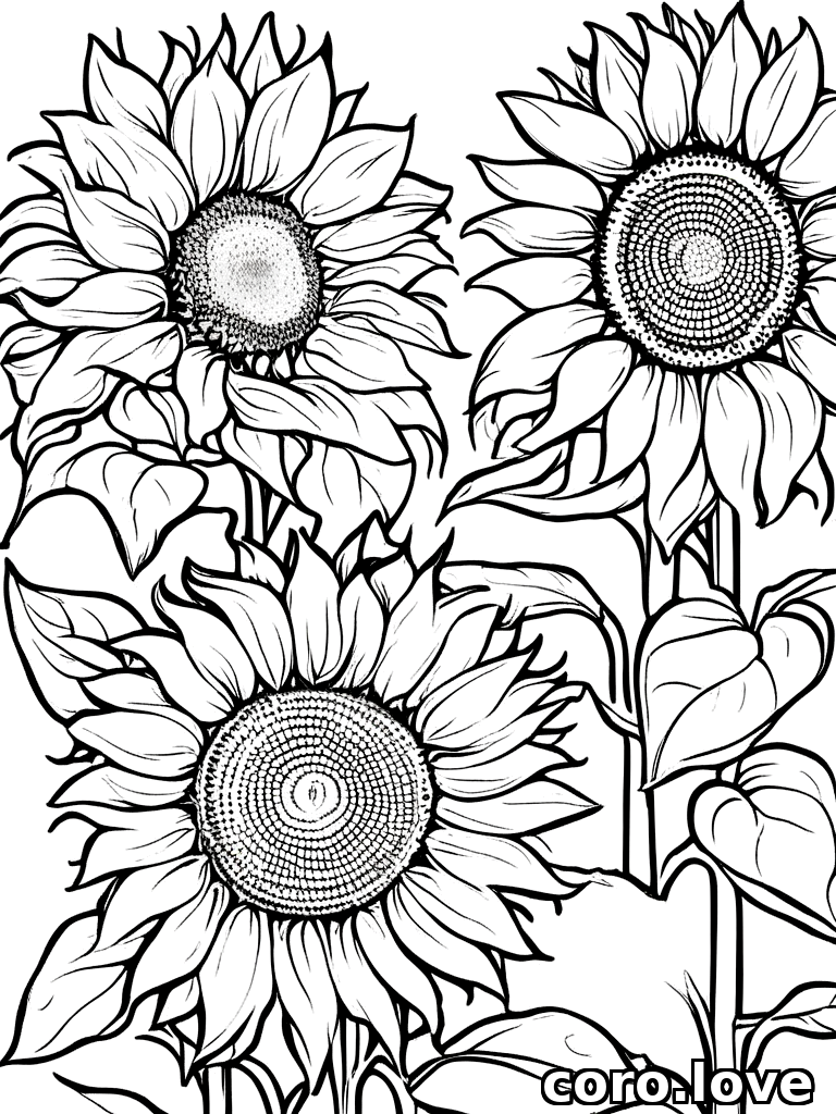flower coloring page - Flower