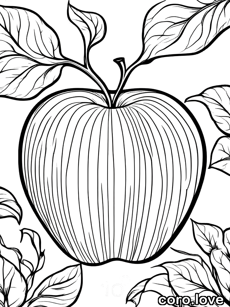 fruit coloring page - Fruit