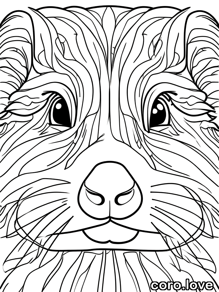 guinea_pig coloring page - Cute Guinea Pig