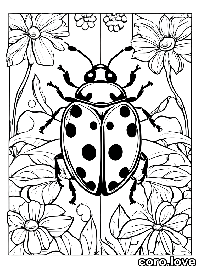 Ladybug coloring page - Ladybug