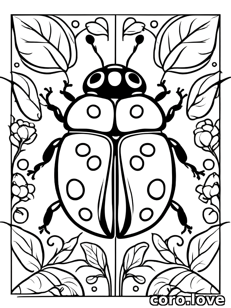 ladybug coloring page - Ladybug
