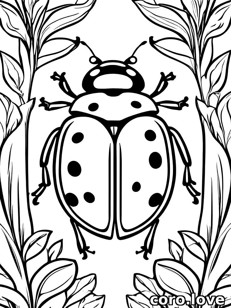ladybug coloring page - Ladybug