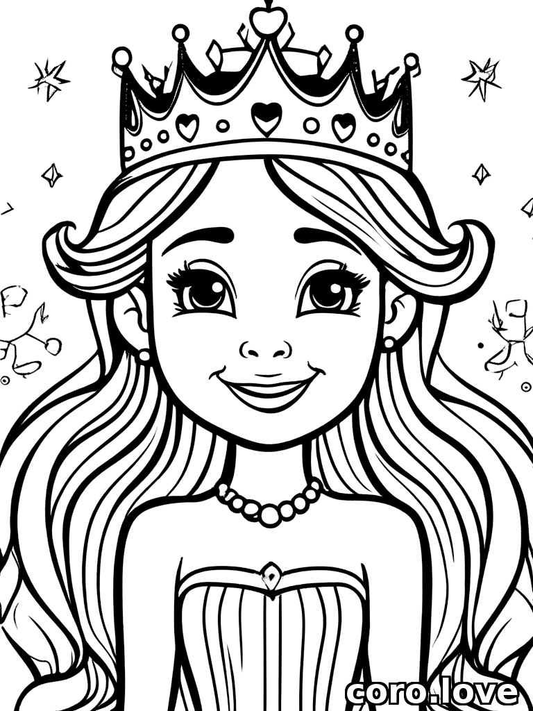 princess coloring page - Princess
