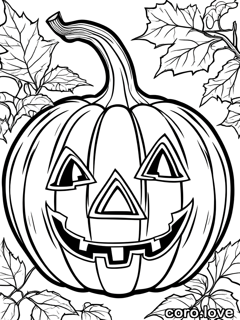 pumpkin coloring page - Pumpkin