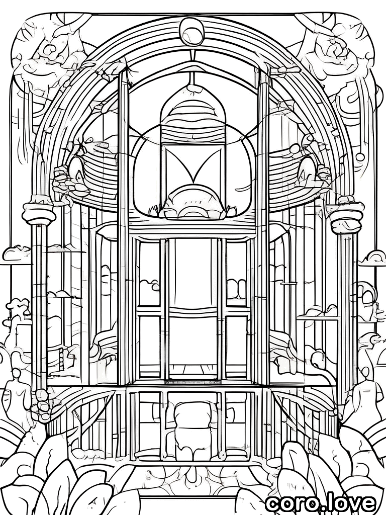 rainbow coloring page - Rainbow