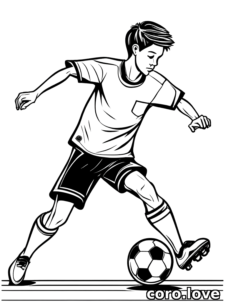 Soccer coloring page - Soccer