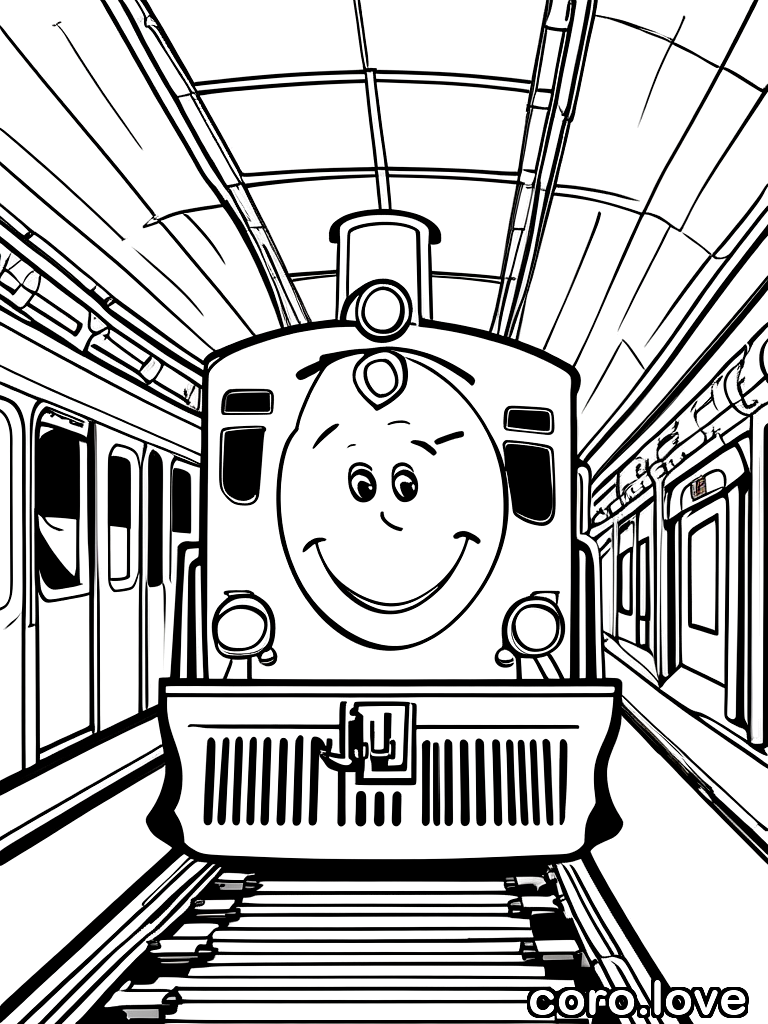 train coloring page - Sweet Train