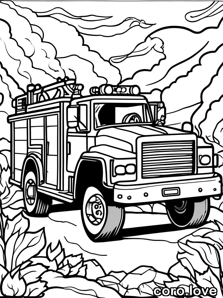 truck coloring page - Truck