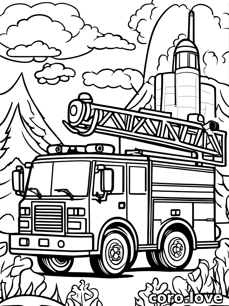 truck coloring page - Truck